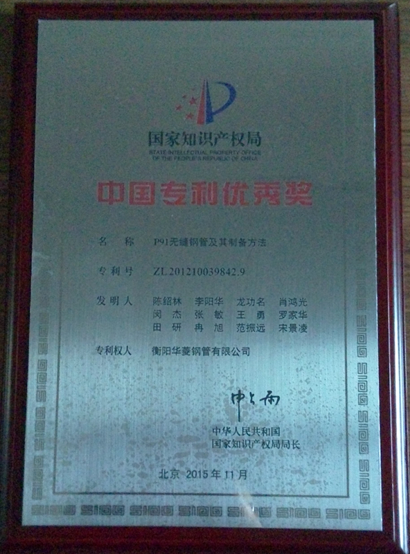 中国专利优秀奖