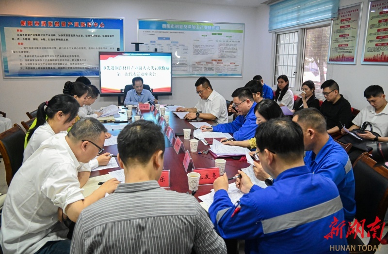 《新湖南》促进市先进钢铁材料产业链发展,四级人大代表前往安博登录网页版调研